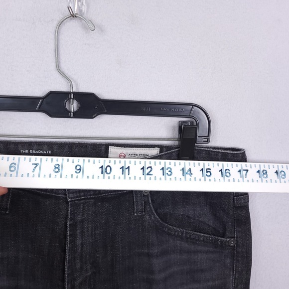 AG Adriano Goldschmied The Graduate Jeans Mens 32x30 Black Tailored Leg Stretch - Picture 13 of 14